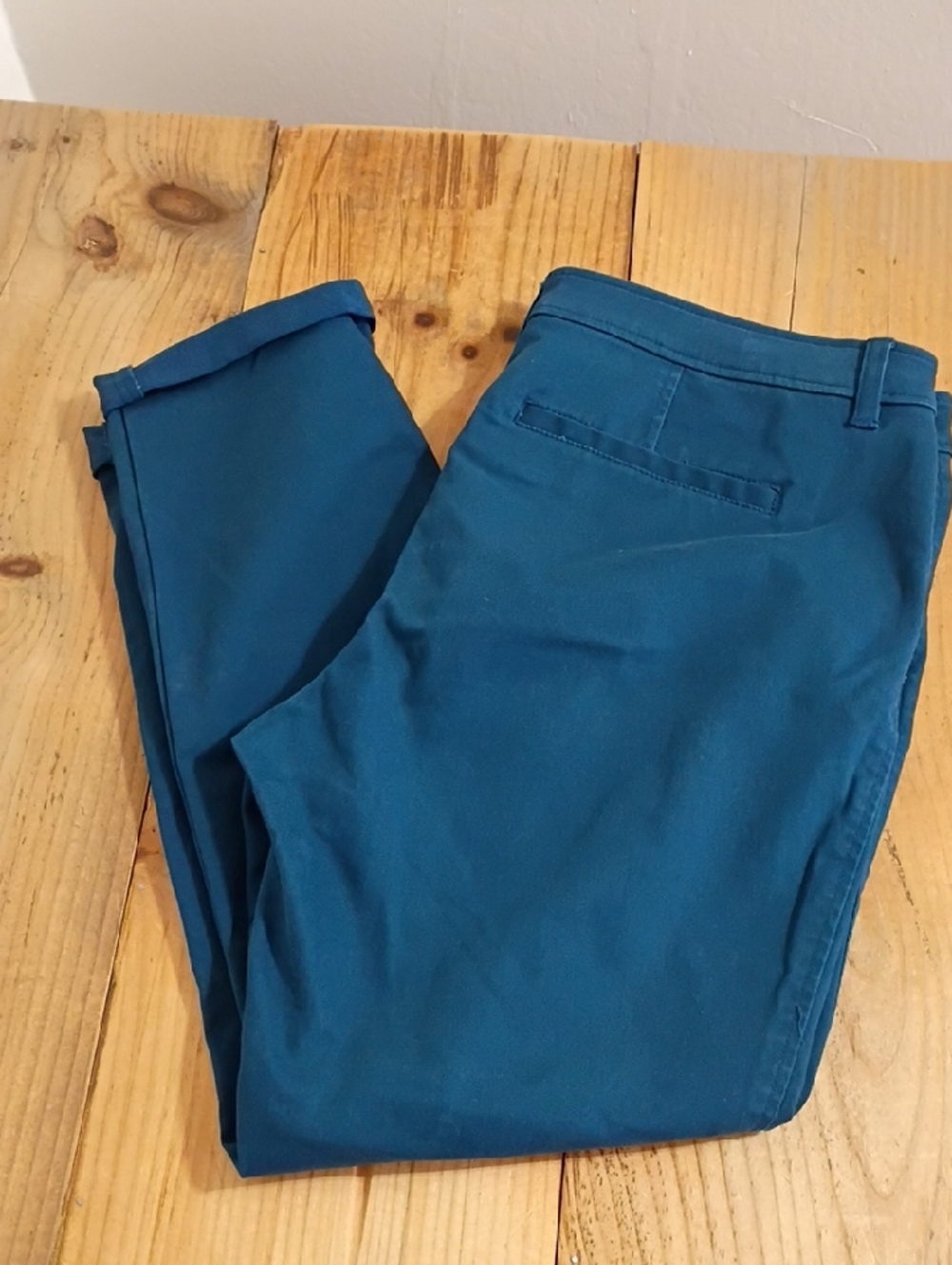 41 Hawthorn Blue High Rise Straight Leg Pants Size 16